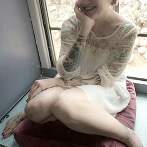 EUC cotton and lace Ella's Moss dress